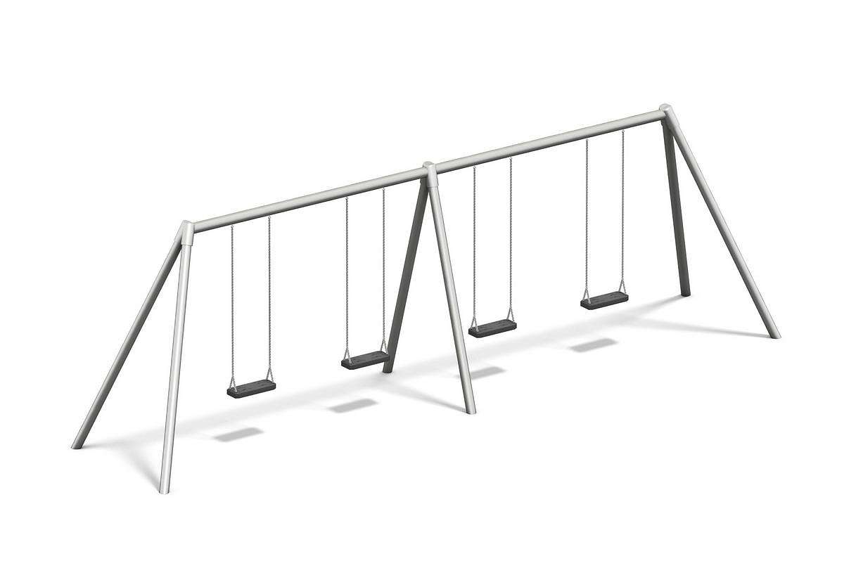 Playparc Vierfachschaukel "Metall", Aufhängehöhe 200 cm Unkategorisiert online kaufen