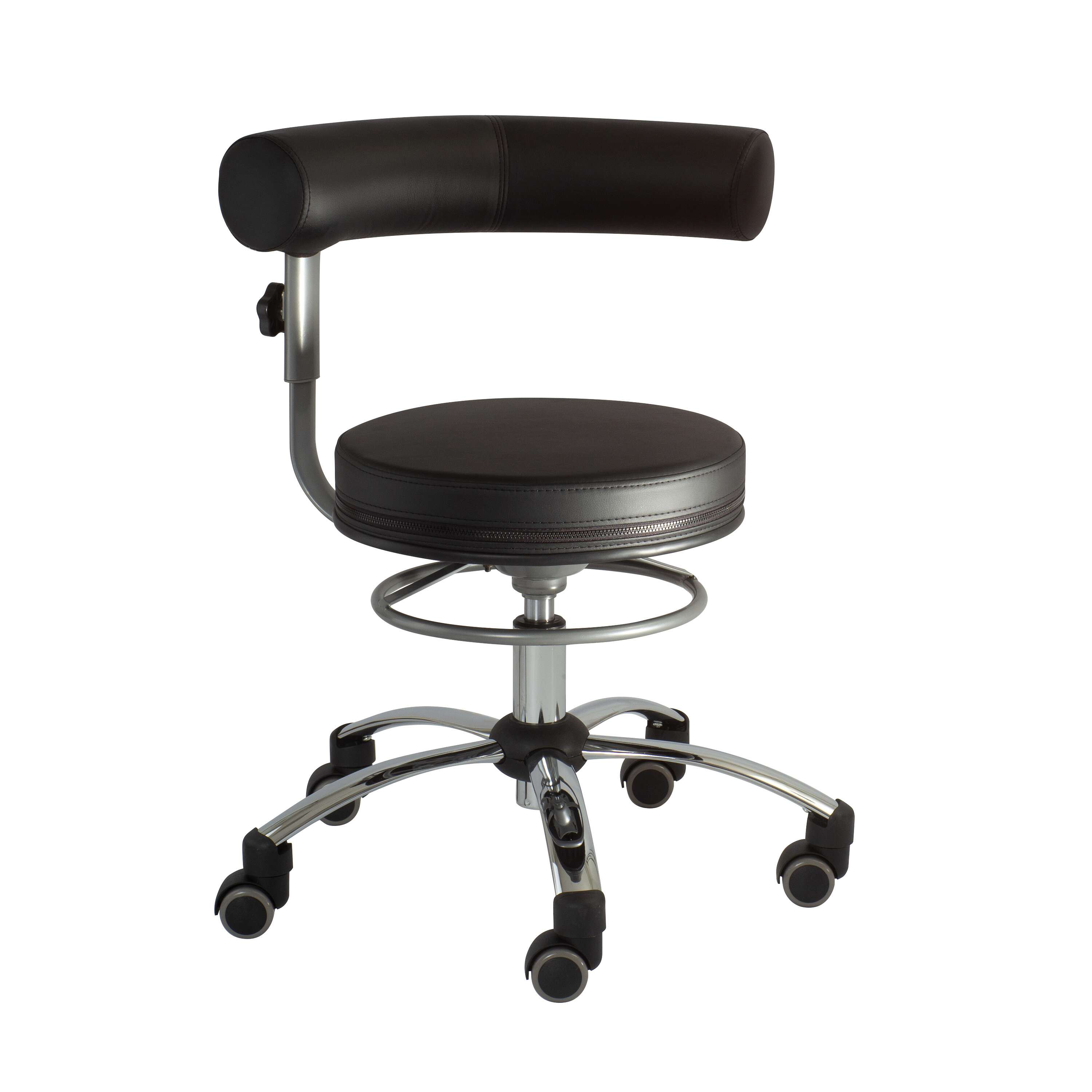 Sanus Gesundheitsstuhl Drehstuhl, Kunstlederbezug, Schwarz-Schwarz, Höhenverstellbar 52–72 cm Unkategorisiert online kaufen