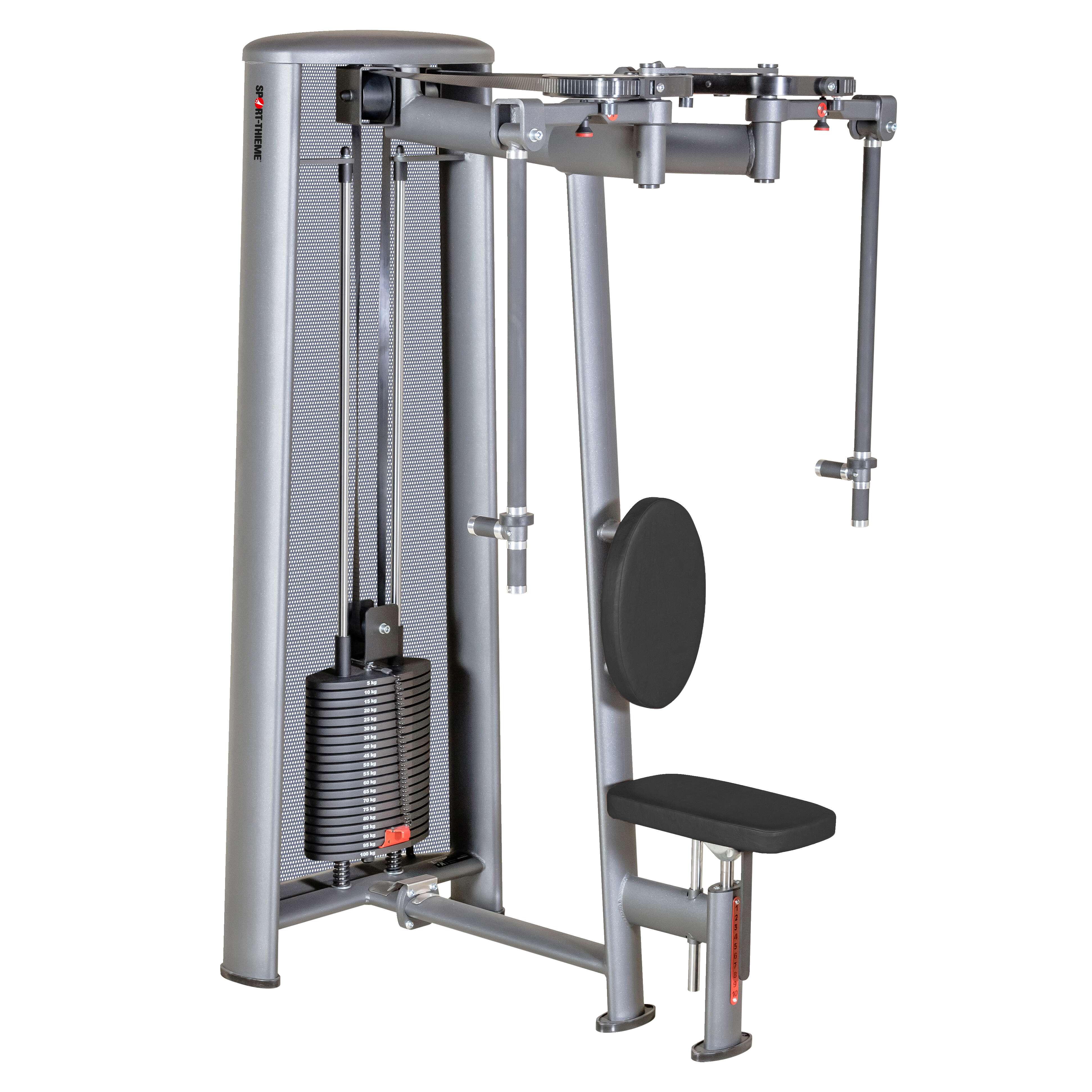 Sport-Thieme Butterfly-/Butterfly Reverse-Maschine "OV", Mit schwarzer Lochblechverkleidung Unkategorisiert online kaufen