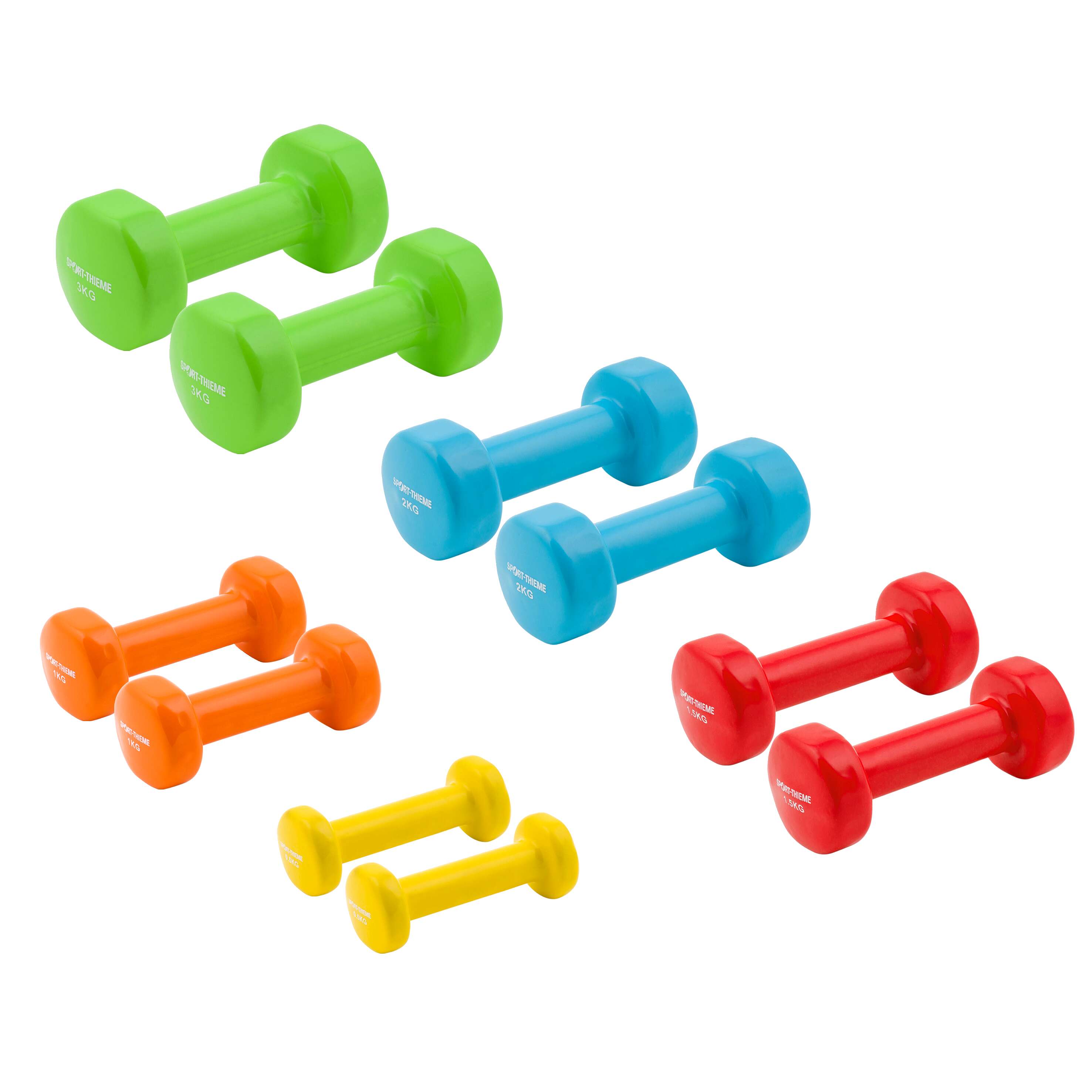 Sport-Thieme Fausthantel-Set "Vinyl", 0,5–3 kg Unkategorisiert online kaufen