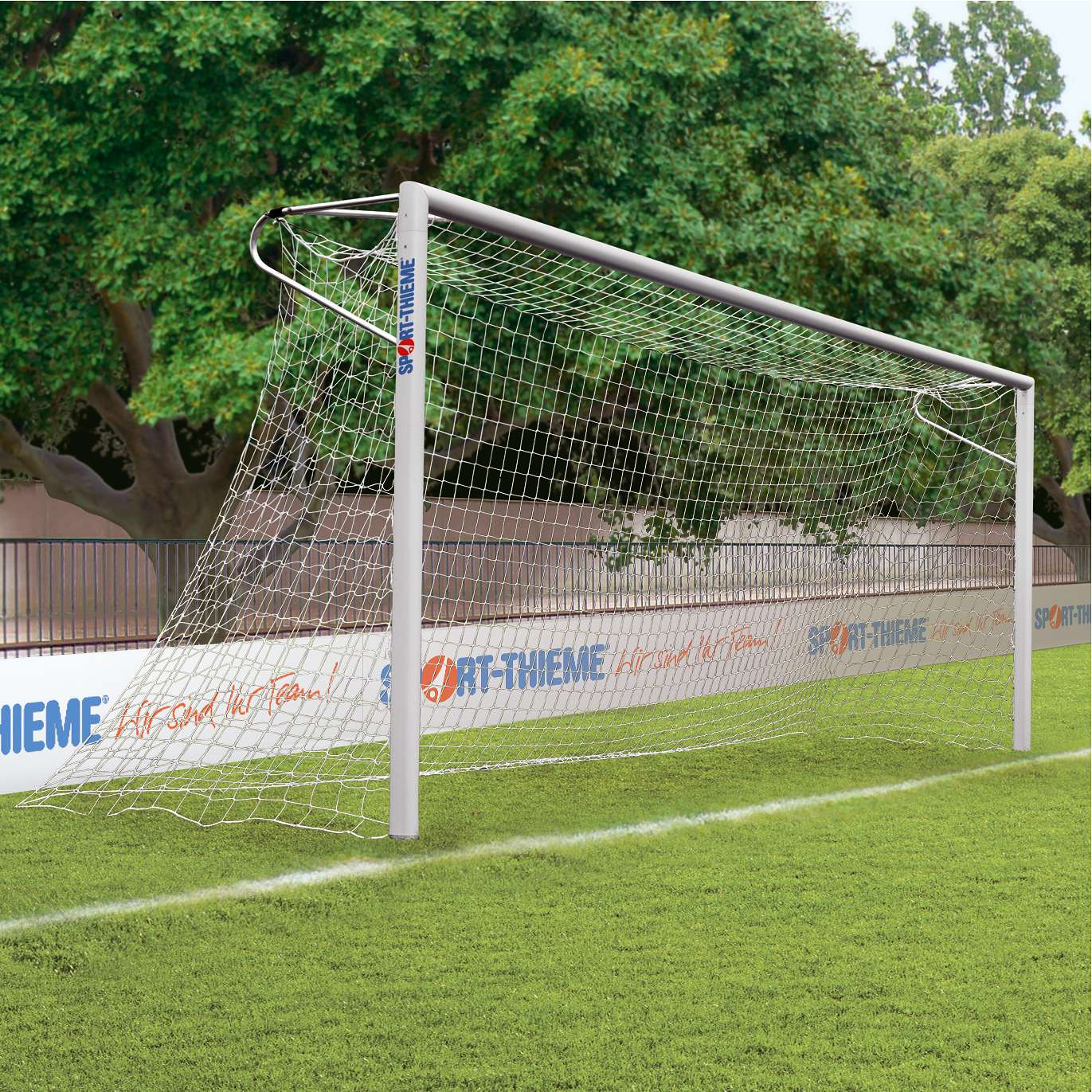 Sport-Thieme Großfeld-Fußballtor in Bodenhülsen stehend, eckverschweißt, Netzhalter Unkategorisiert online kaufen Sport-Thieme Großfeld-Fußballtor in Bodenhülsen stehend, eckverschweißt, Netzhalter Unkategorisiert online kaufen