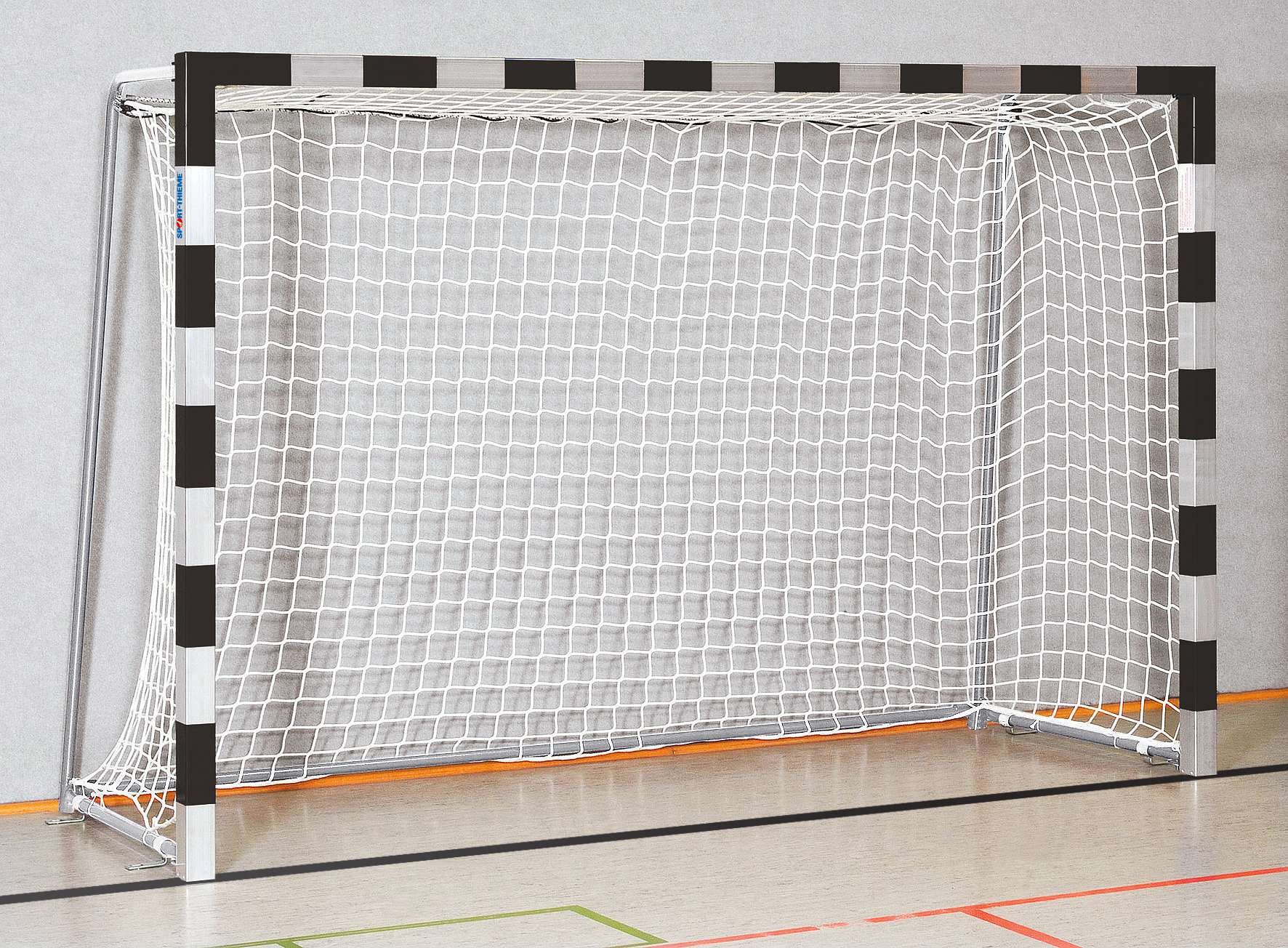 Sport-Thieme Handballtor in Bodenhülsen stehend, 3x2 m, Schwarz-Silber, Verschweißte Eckverbindungen Unkategorisiert online kaufen