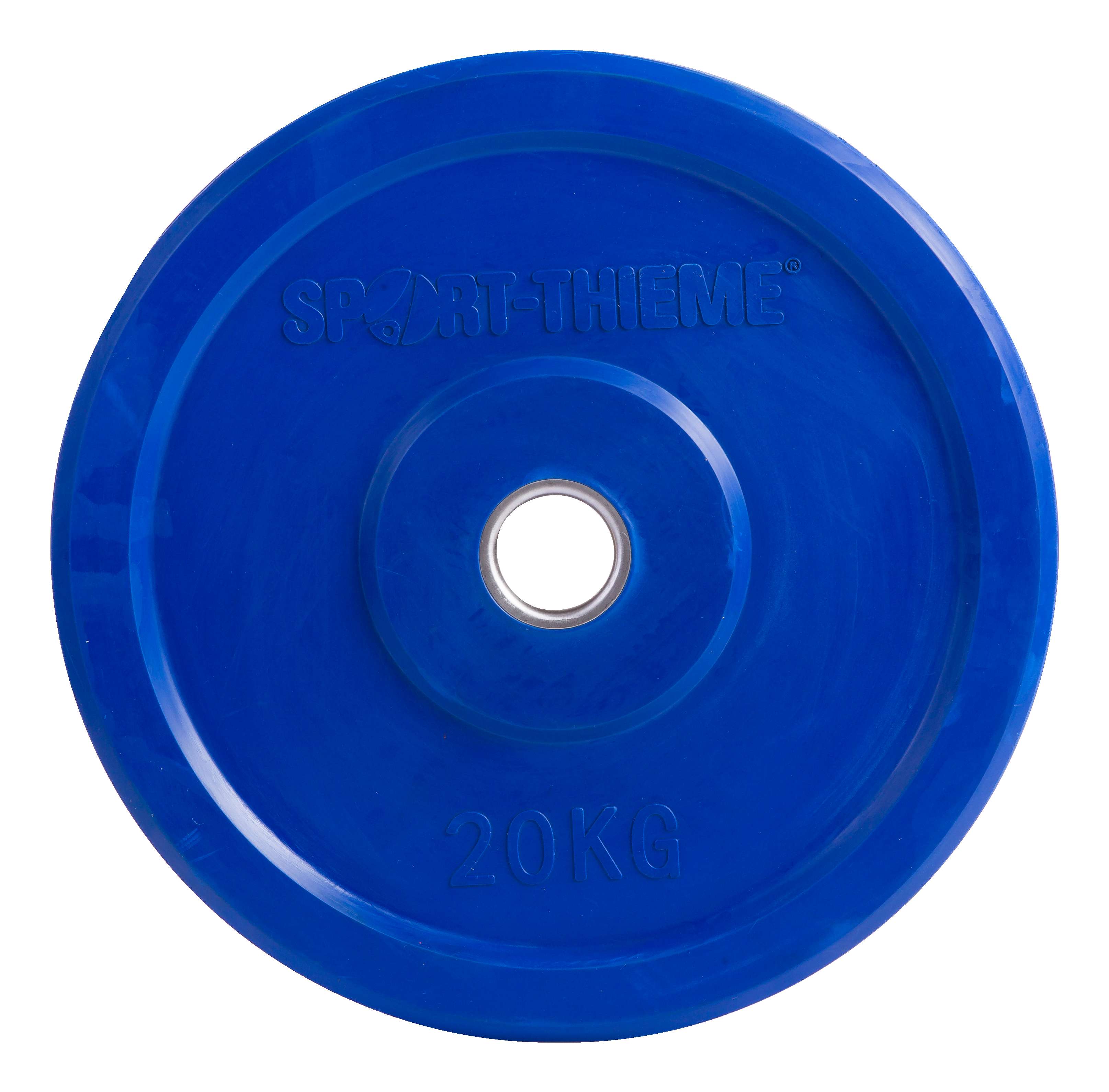 Sport-Thieme Hantelscheibe "Bumper Plate", bunt, 20 kg, Blau Unkategorisiert online kaufen