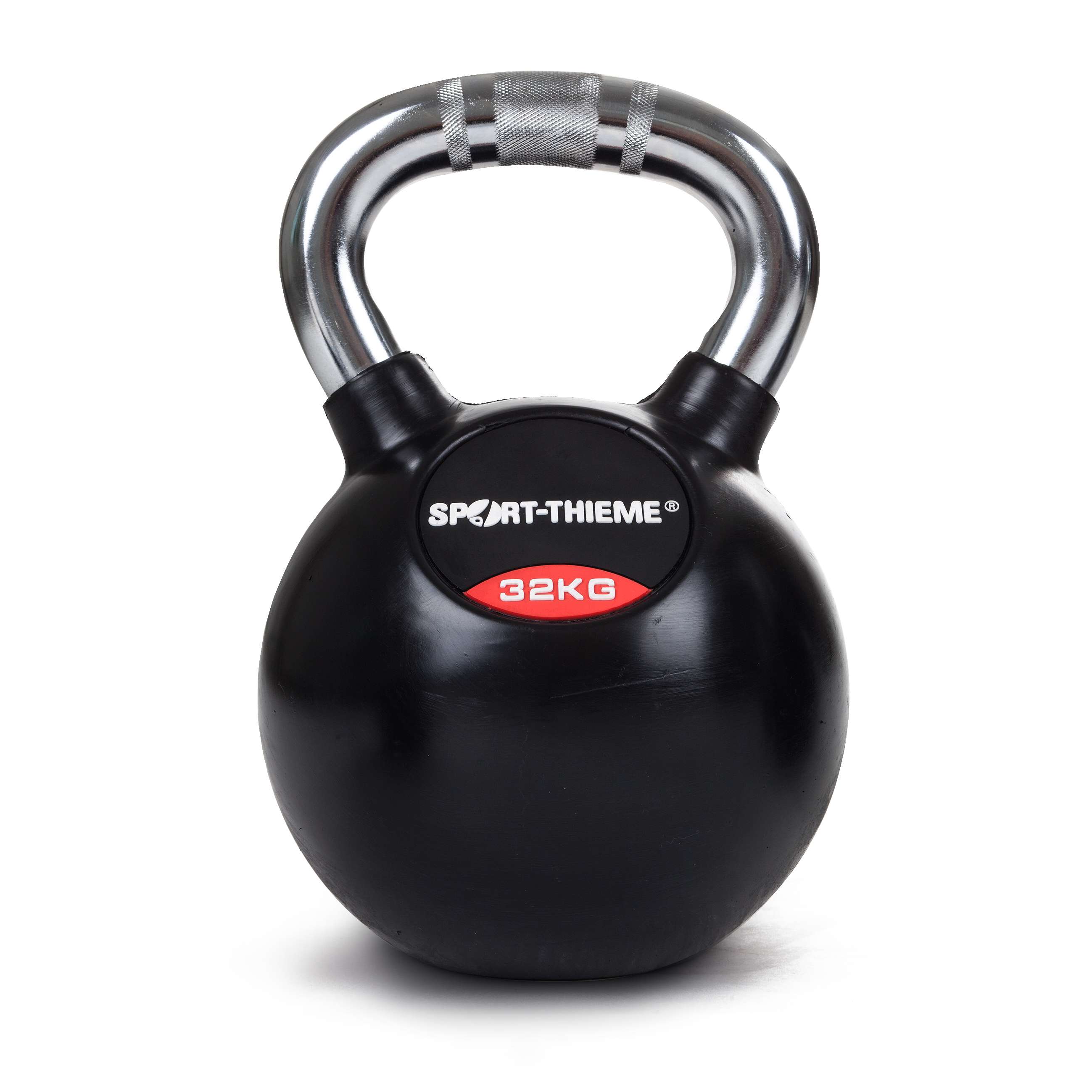 "Sport-Thieme Kettlebell ""Gummiert mit gerändeltem Chrom-Griff"", 32 kg" Unkategorisiert online kaufen