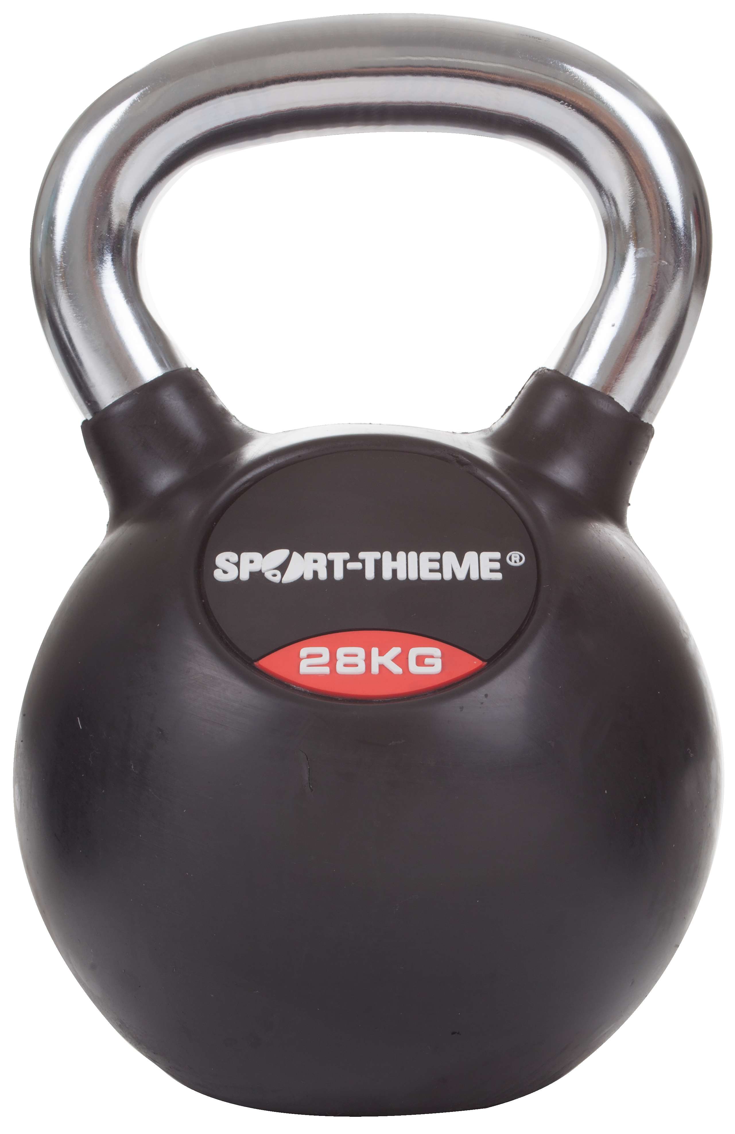 Sport-Thieme Kettlebell "Gummiert mit glattem Chrom-Griff", 28 kg Unkategorisiert online kaufen