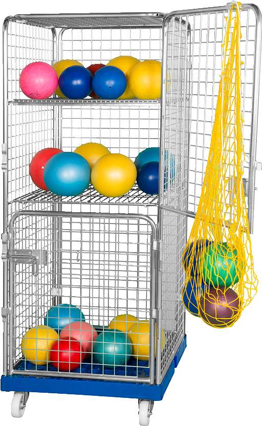 "Sport-Thieme Materialwagen ""Classic-Rollbox N°5"", Mit 1 festem und 1 Einlegeboden, 2 Türen" Unkategorisiert online kaufen