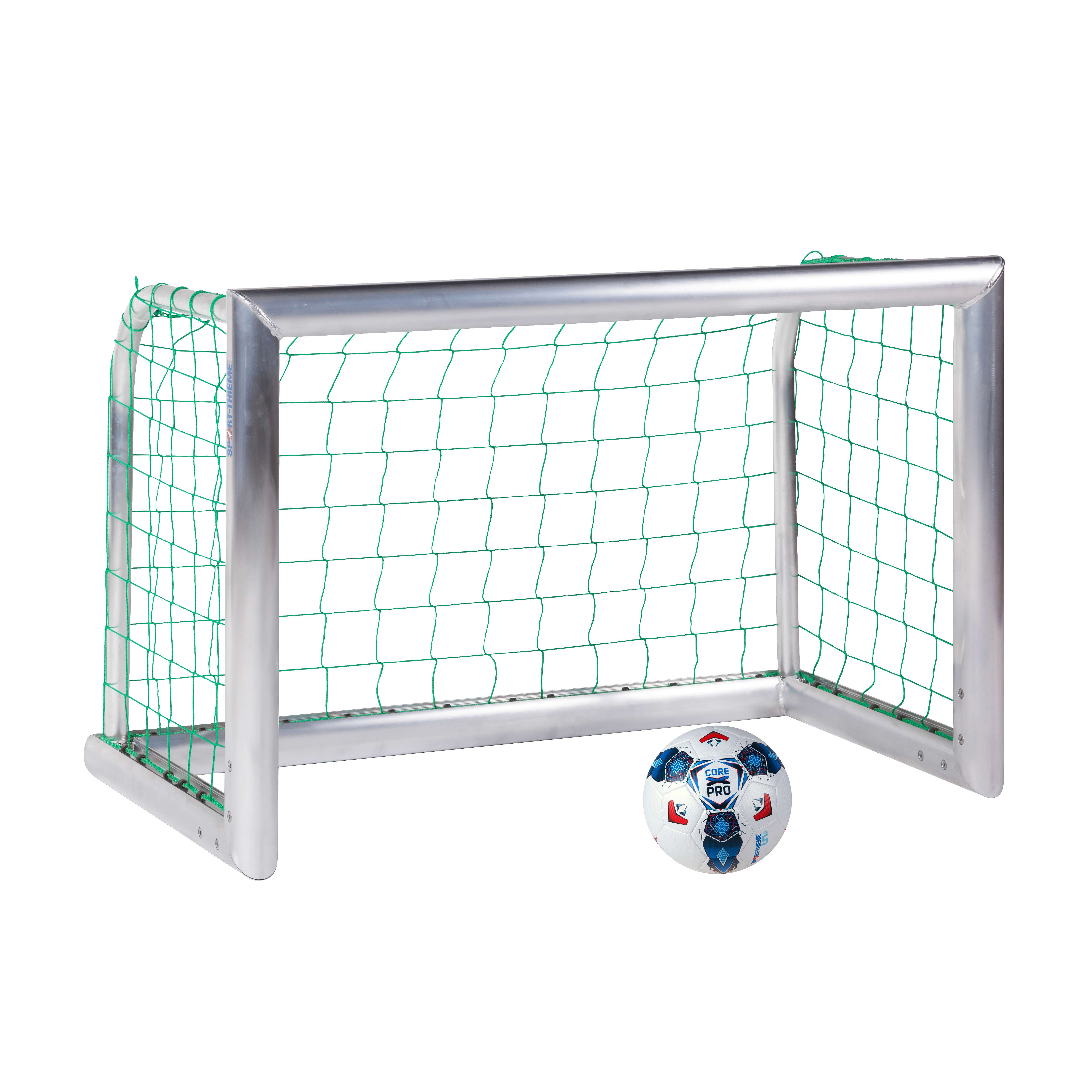 Sport-Thieme Mini-Fußballtor "Professional Kompakt", Alu-Naturblank, Inkl. Netz, grün (MW 10 cm), 1,20x0,80 m Unkategorisiert online kaufen