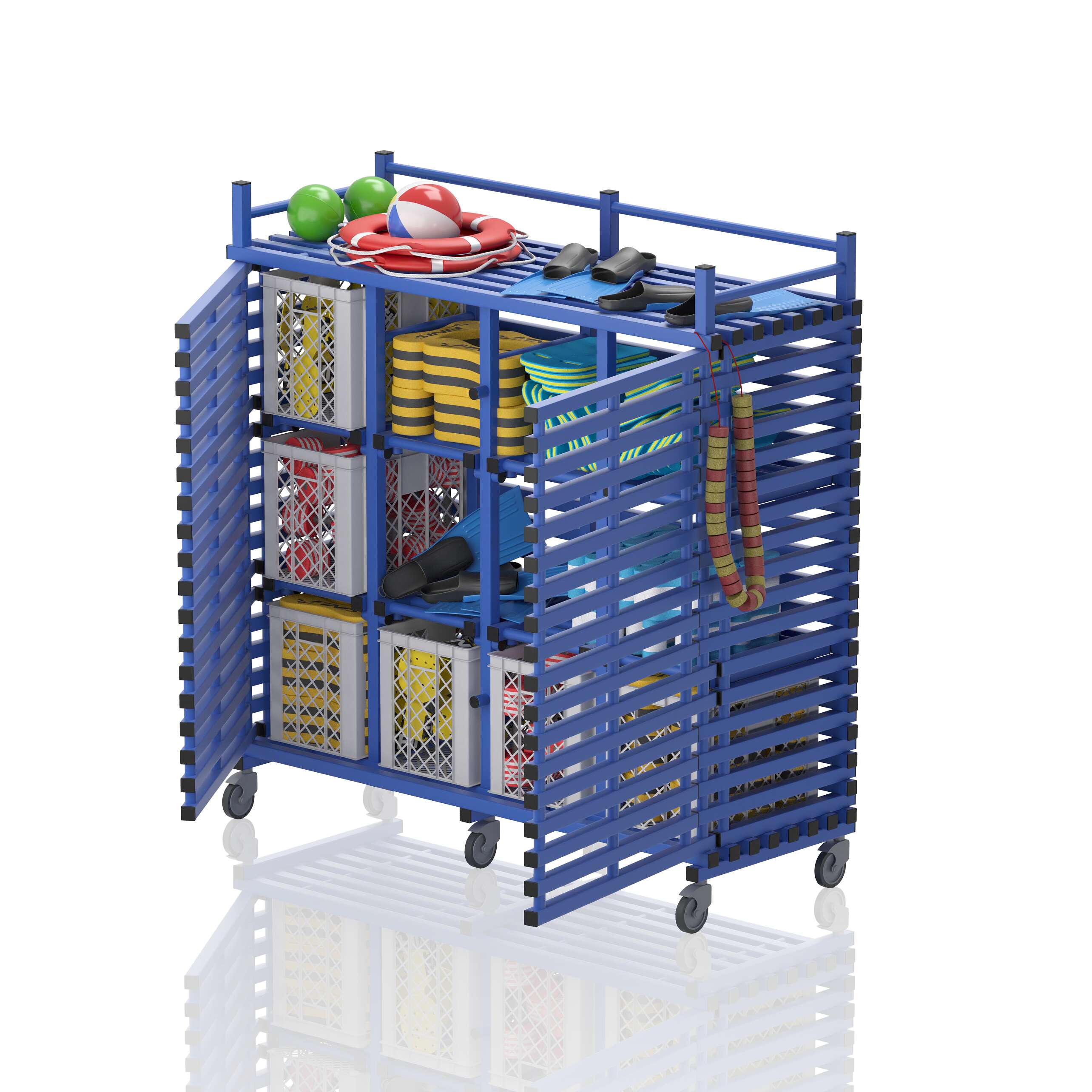 Sport-Thieme Regalwagen "12 Fächer" by Vendiplas, Blau Unkategorisiert online kaufen