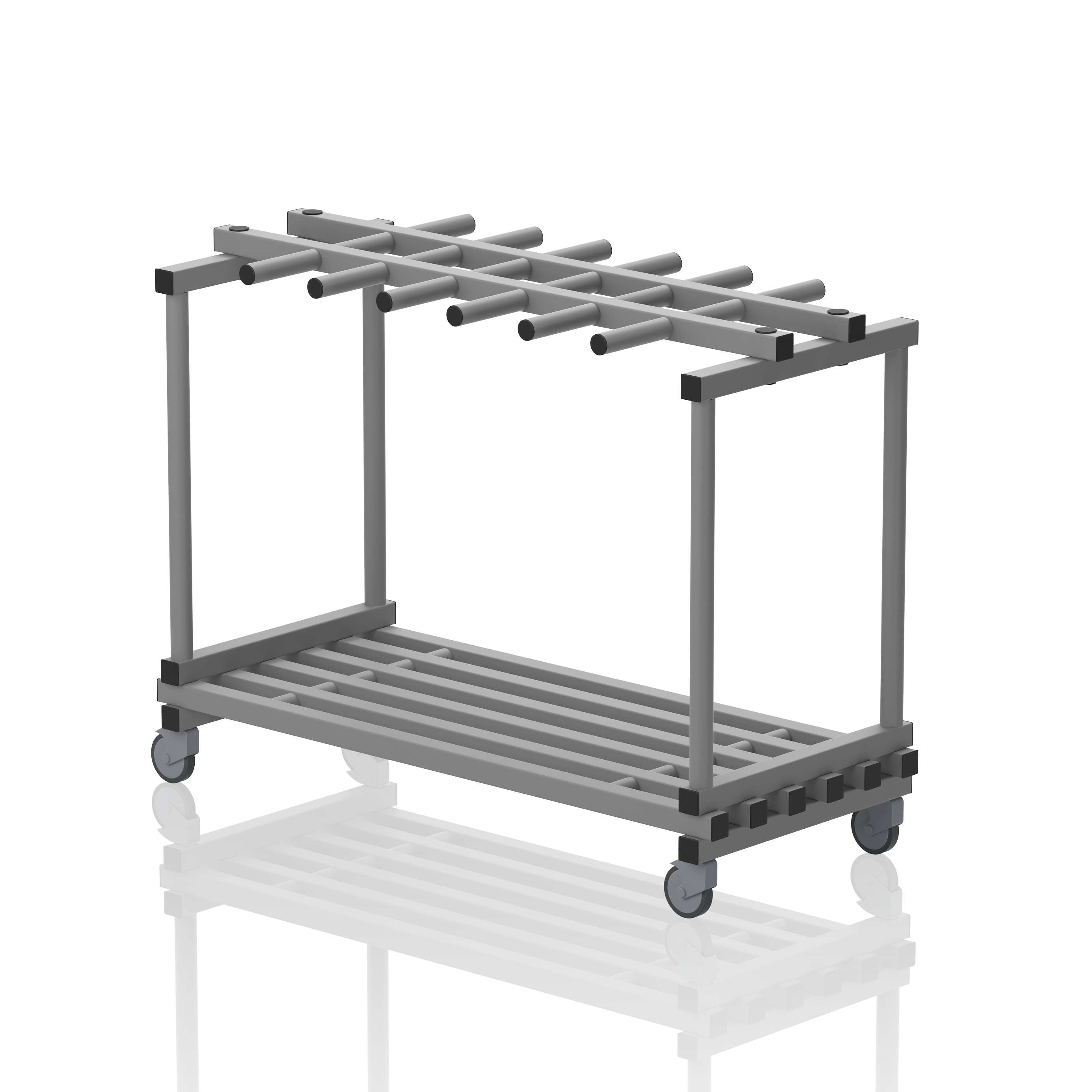Sport-Thieme Regalwagen "Kombi flach" by Vendiplas, Grau Unkategorisiert online kaufen