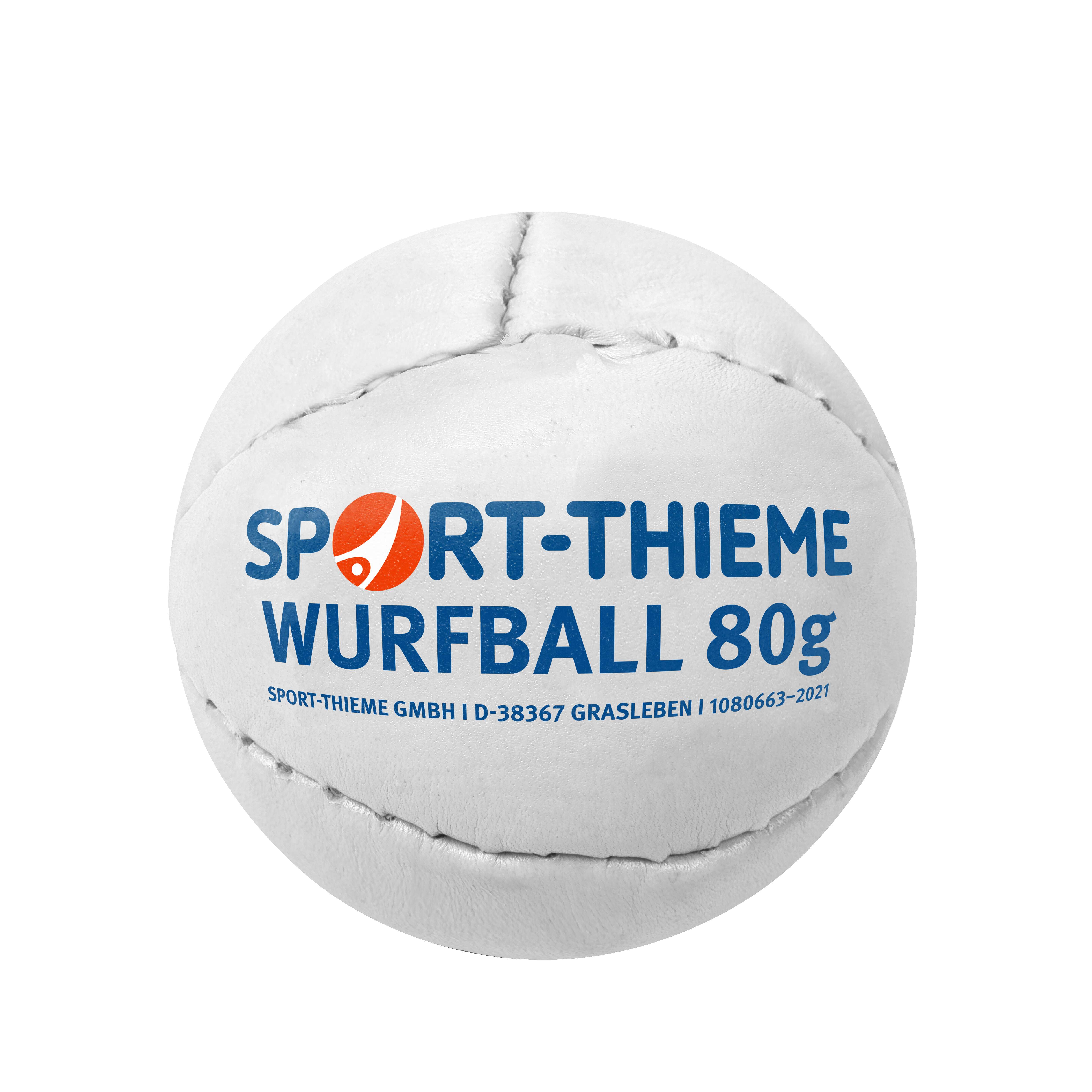 Sport-Thieme Wurfball "Leder 80", Weiß Unkategorisiert online kaufen