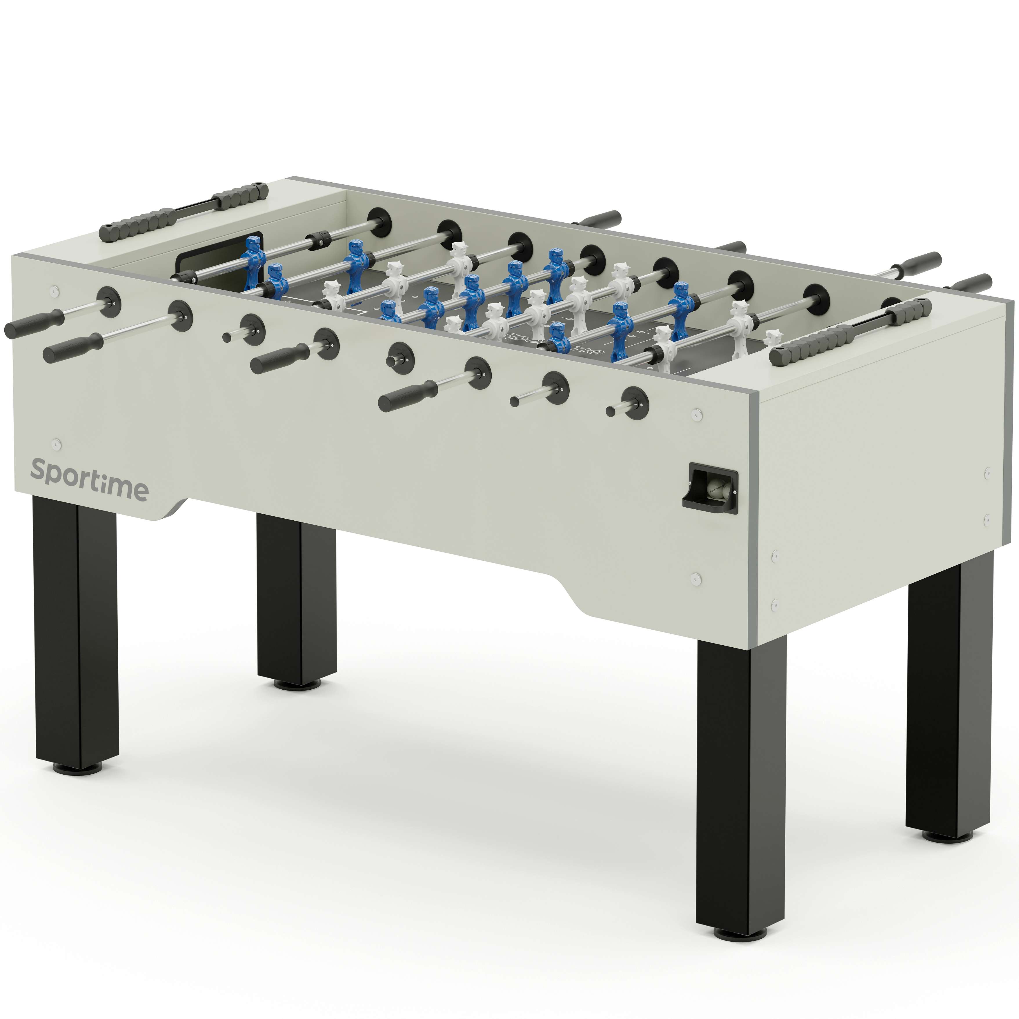 "Sportime Tischkicker ""Match"", Blue Guardian vs. White Dragon, Weiß, Spielfeld Grau" Unkategorisiert online kaufen