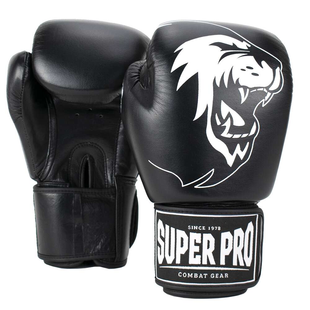 Super Pro Boxhandschuhe "Warrior", 14 oz., Schwarz-Weiß Unkategorisiert online kaufen