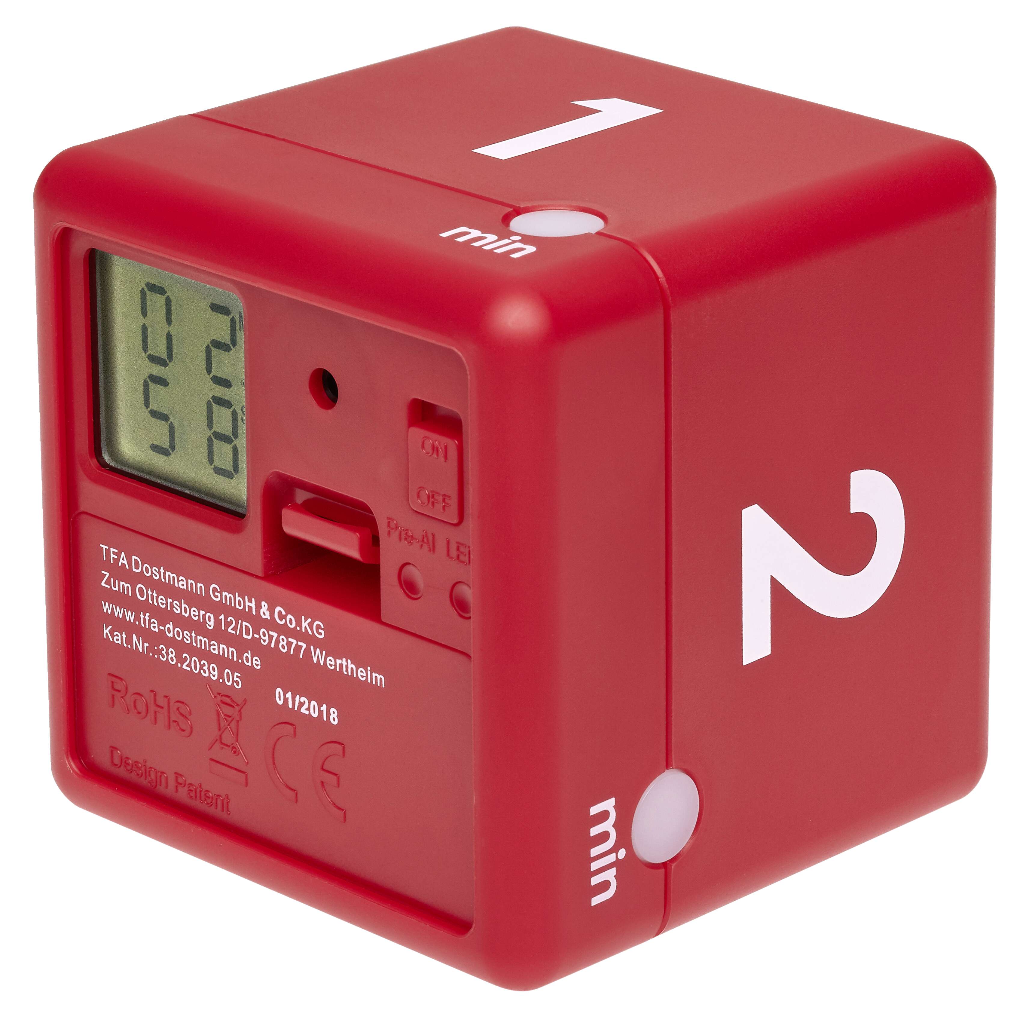 TFA Timer "Cube", digital, Rot Unkategorisiert online kaufen