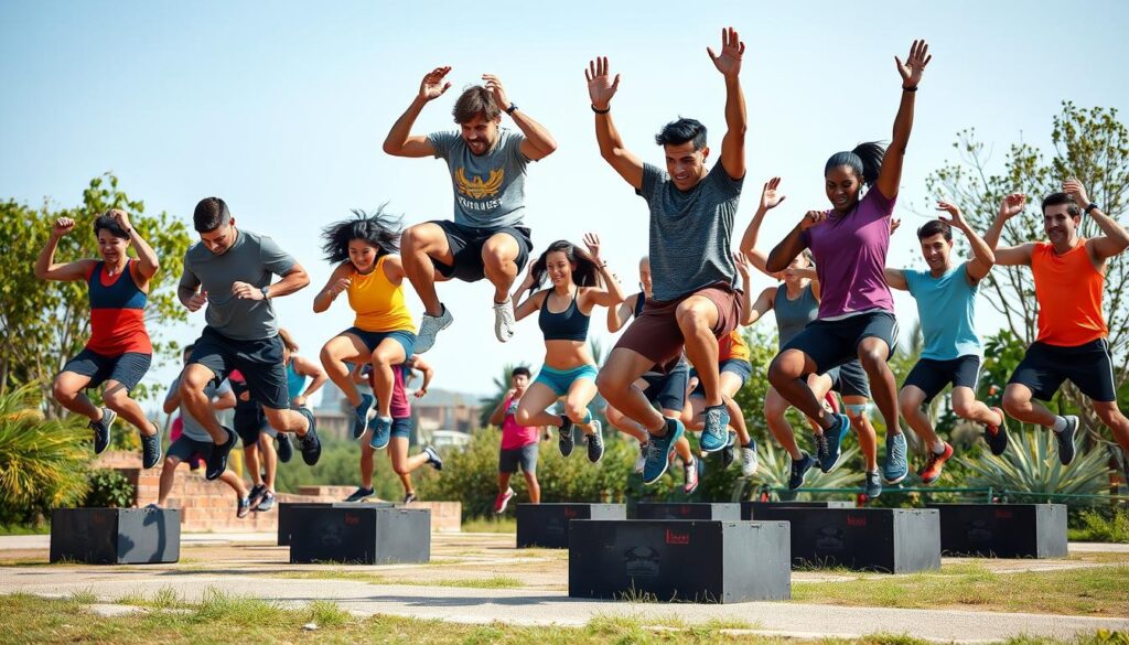 Plyometrie Jumping Fitness Training