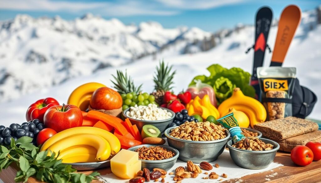 Skifahrer Ernährung