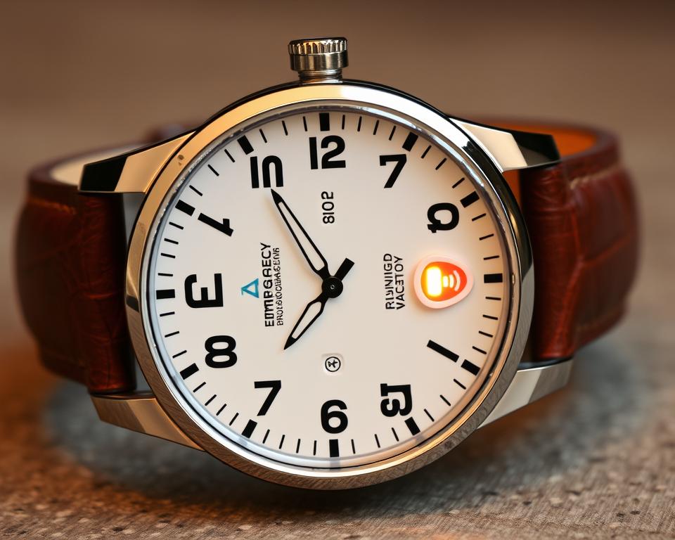 Seniorenuhr mit Notruf für Sicherheit